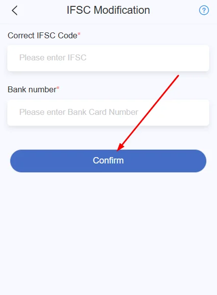 Click on confirm to submit your issue.